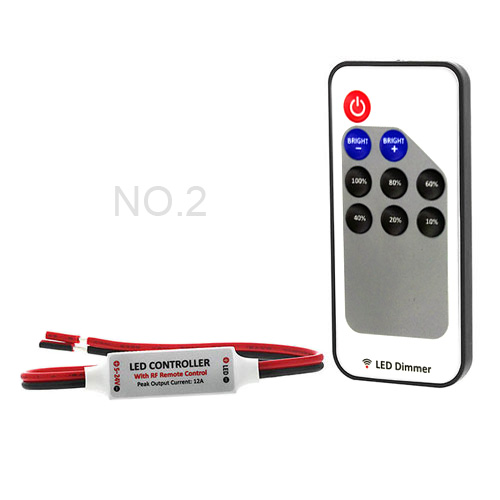 RF Remote Control LED Dimmer For Single Color LED Strip Lights CONSC RF 12